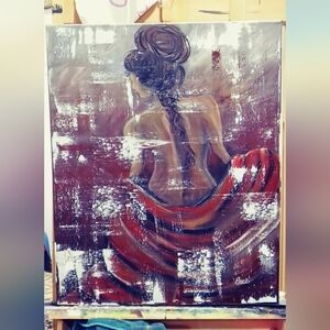 16 x 20 acrylic painting on stretched canvas.